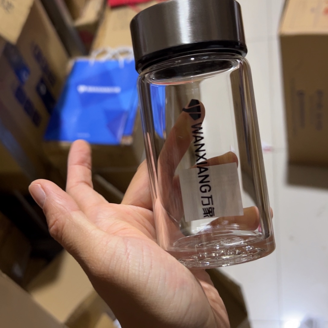 万象u901A本色单层烫手玻璃杯210ml