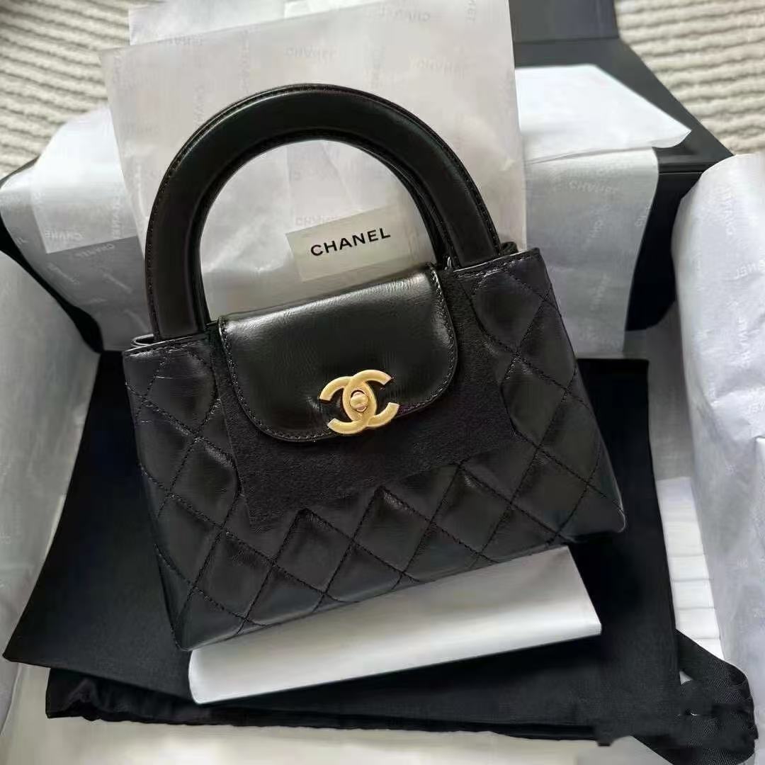 全新未使用 Chanel/香奈儿 展会外场！25c黑金kelly包