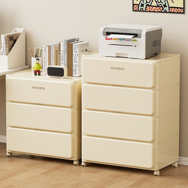 收纳柜落地抽屉式柜子办公室置物架多层收纳自带万向轮大容量收纳