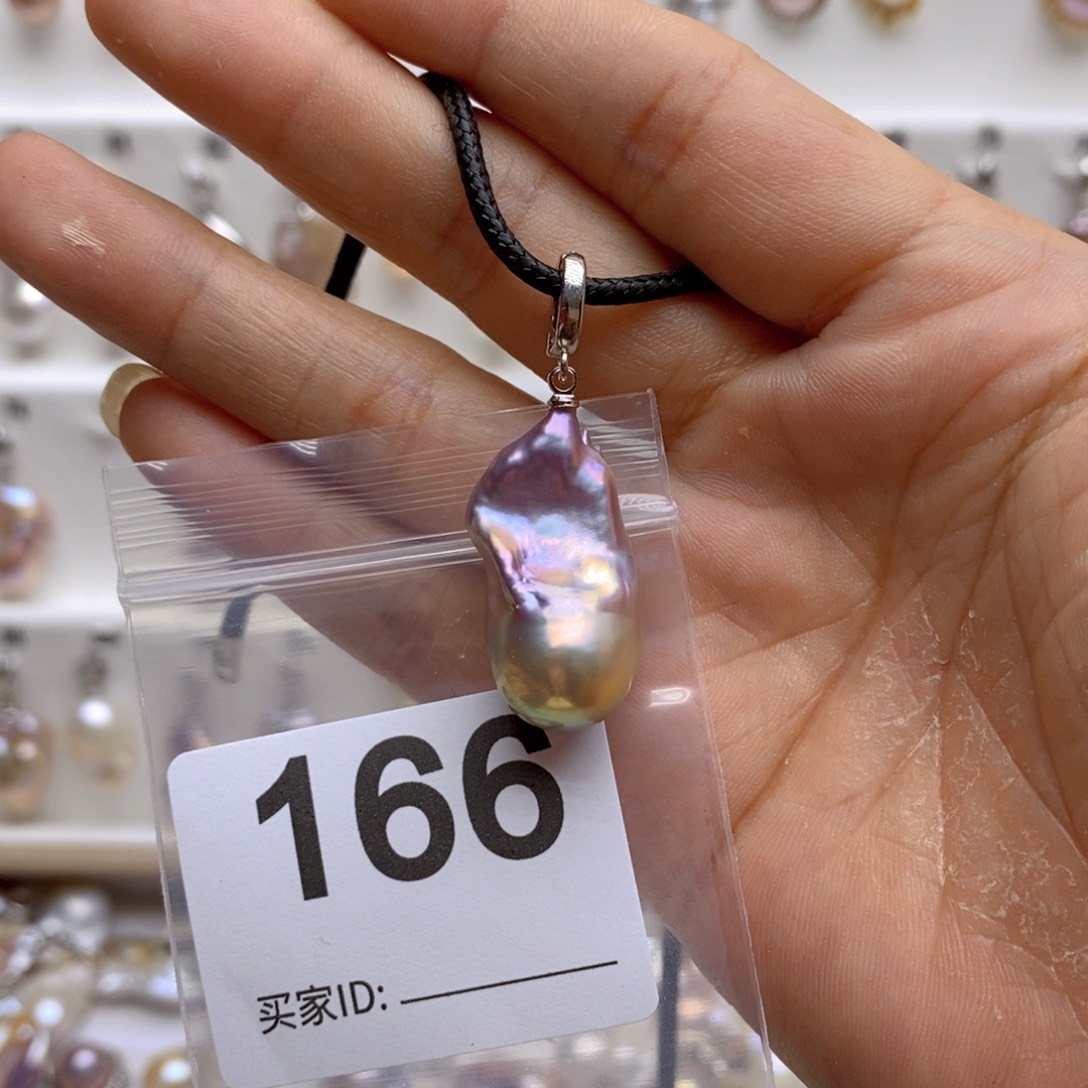 淡水珍珠颈饰银S925镶嵌166