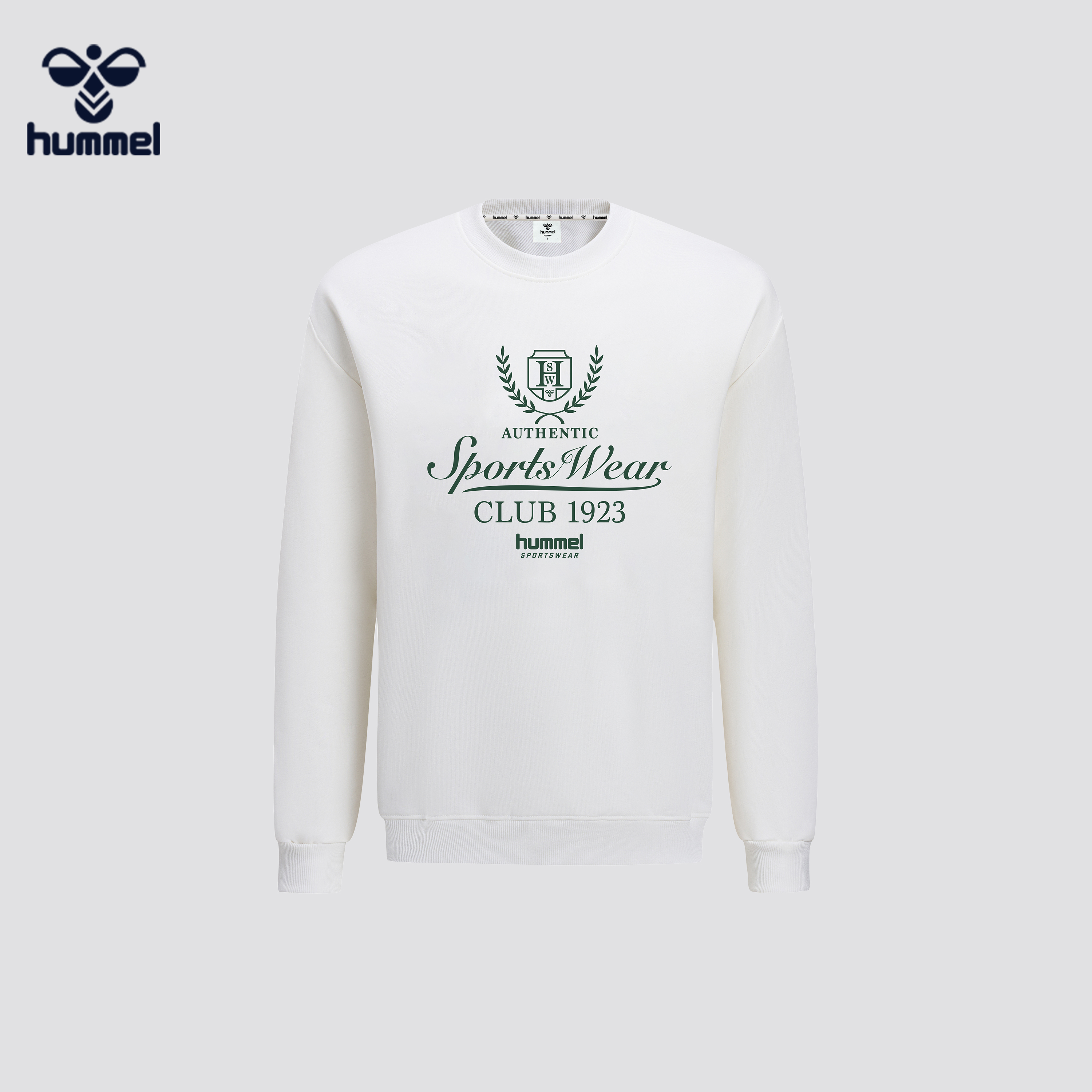 HUMMEL套头衫秋冬运动卫衣男女情侣时尚宽松百搭圆领长袖上衣