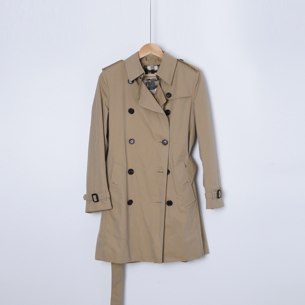 99新 BURBERRY/博柏利 绵/TH1395/风衣/UK10码女装外套