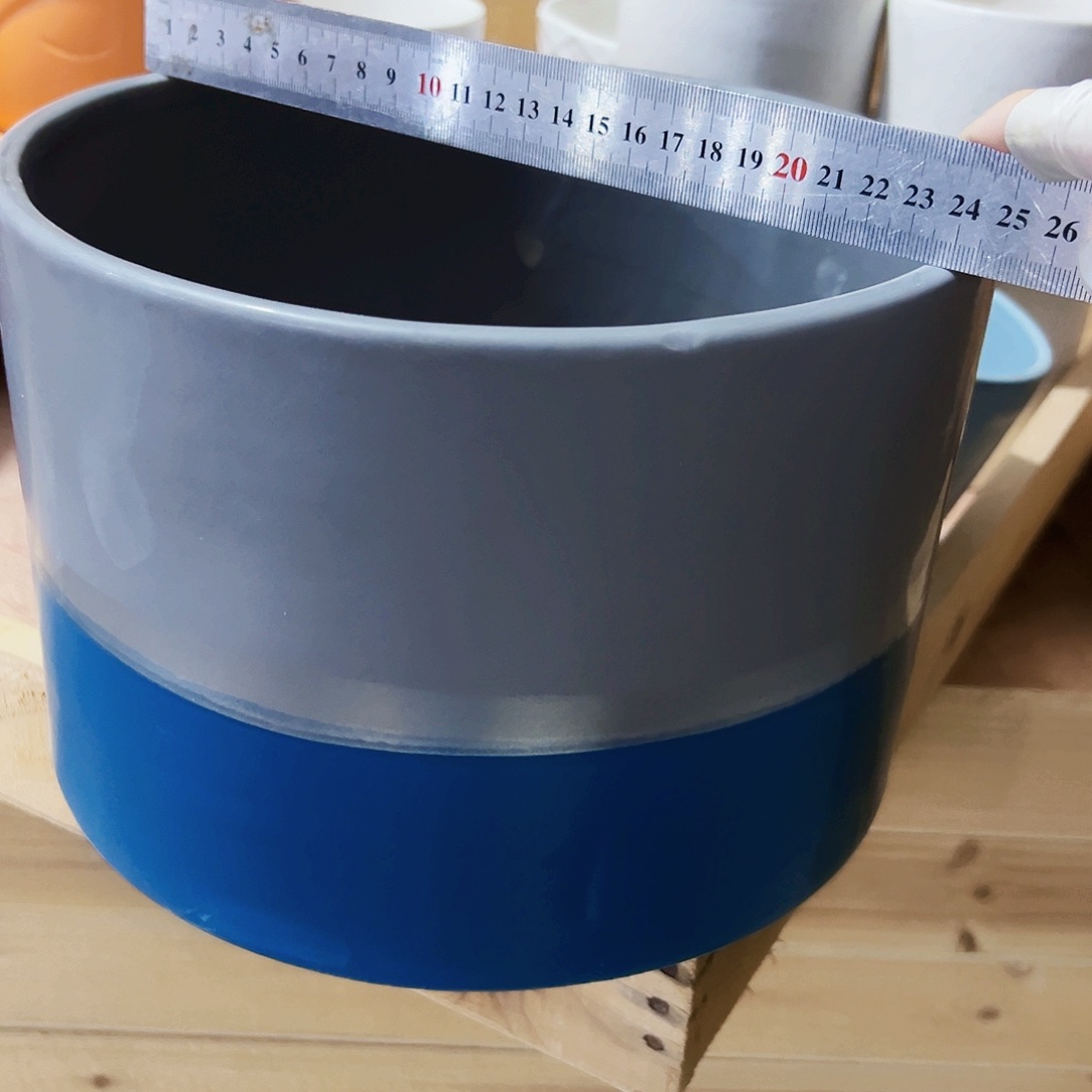 有孔，外贸尾单陶瓷花盆凑单10米包邮