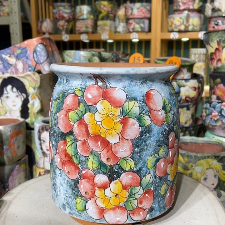 红陶景德镇艺术手绘作品