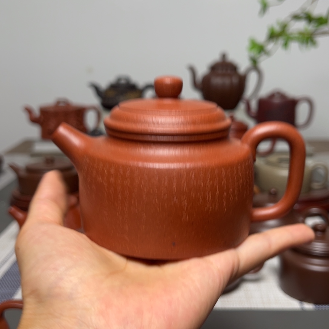 茶壶紫砂j***y全手工 210cc微瑕