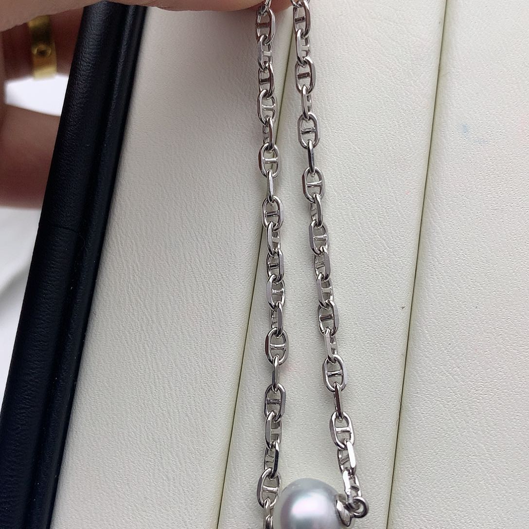 海水珍珠手绳银S925镶嵌澳白10