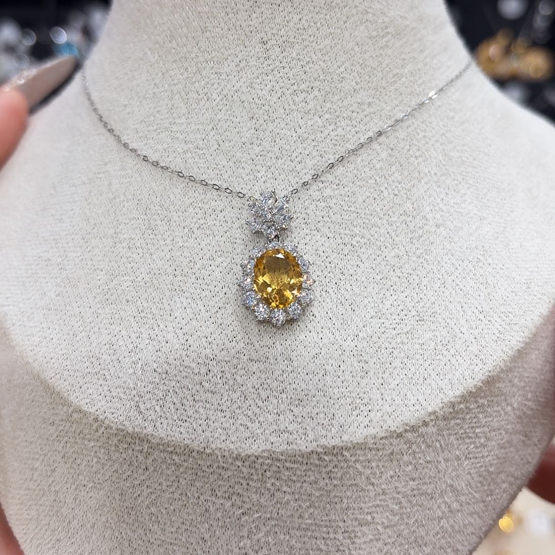 喜***宁颈饰紫晶银S925镶嵌