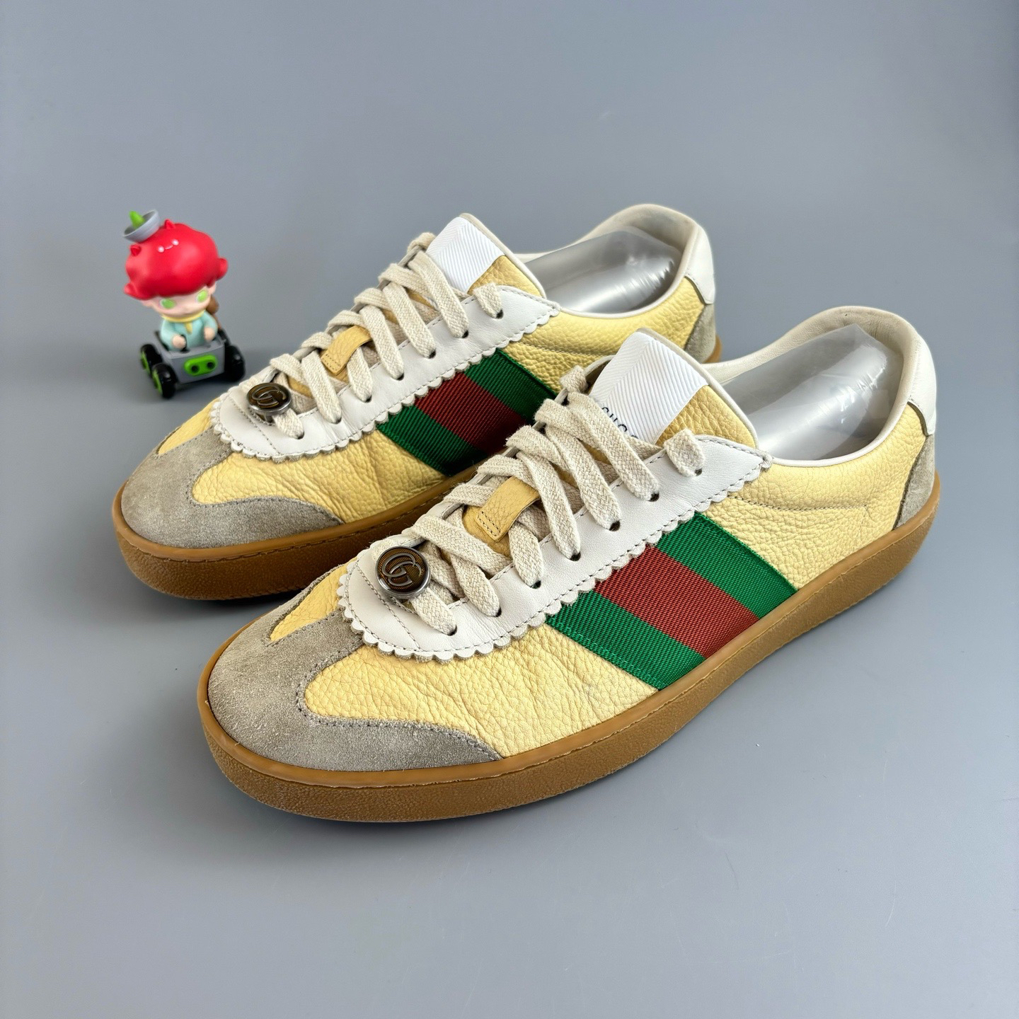 95新 GUCCI/古驰 蜜蜂双G德训鞋 39码 95新 YLP3003