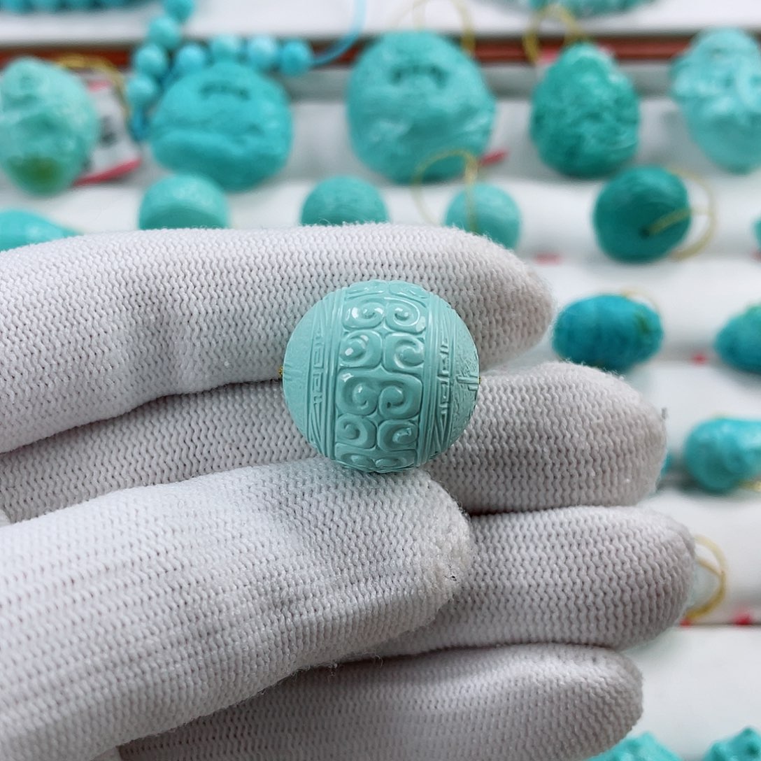 绿松石车挂未镶嵌