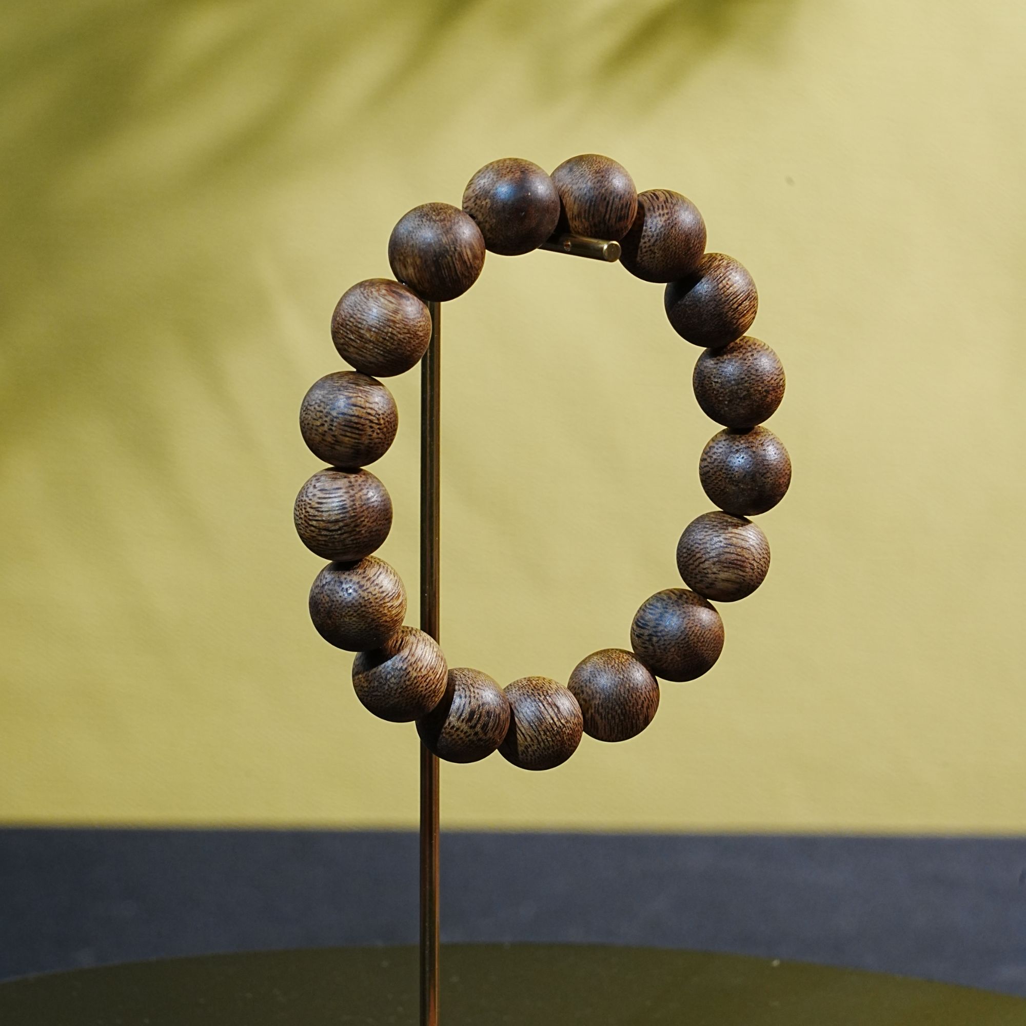 缅甸红油糖结老料沉香手串1.36cm 15.08g 250917049 F