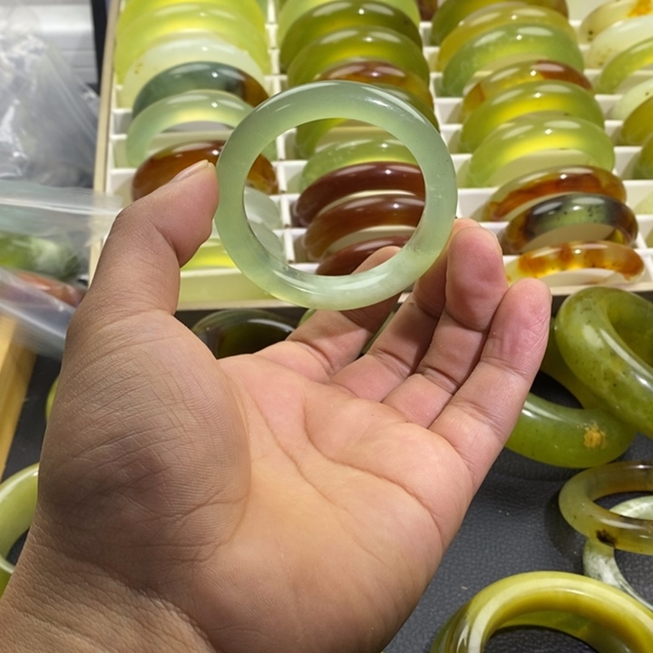 蛇纹石玉合金手镯30