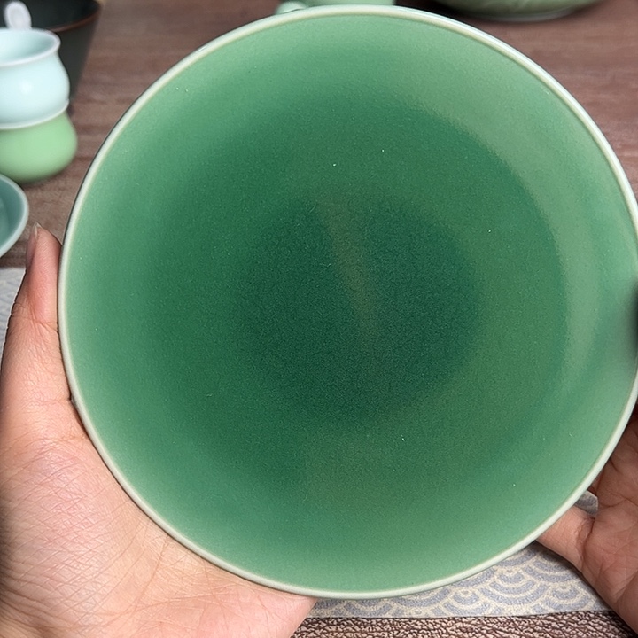 龙泉云间青瓷小米茶器