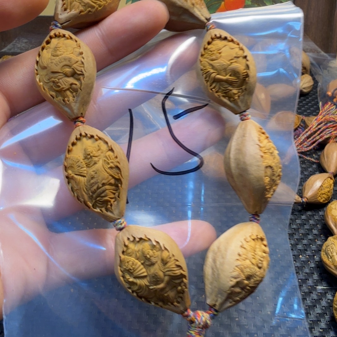 贫***衲手串/手链橄榄核八大钟馗