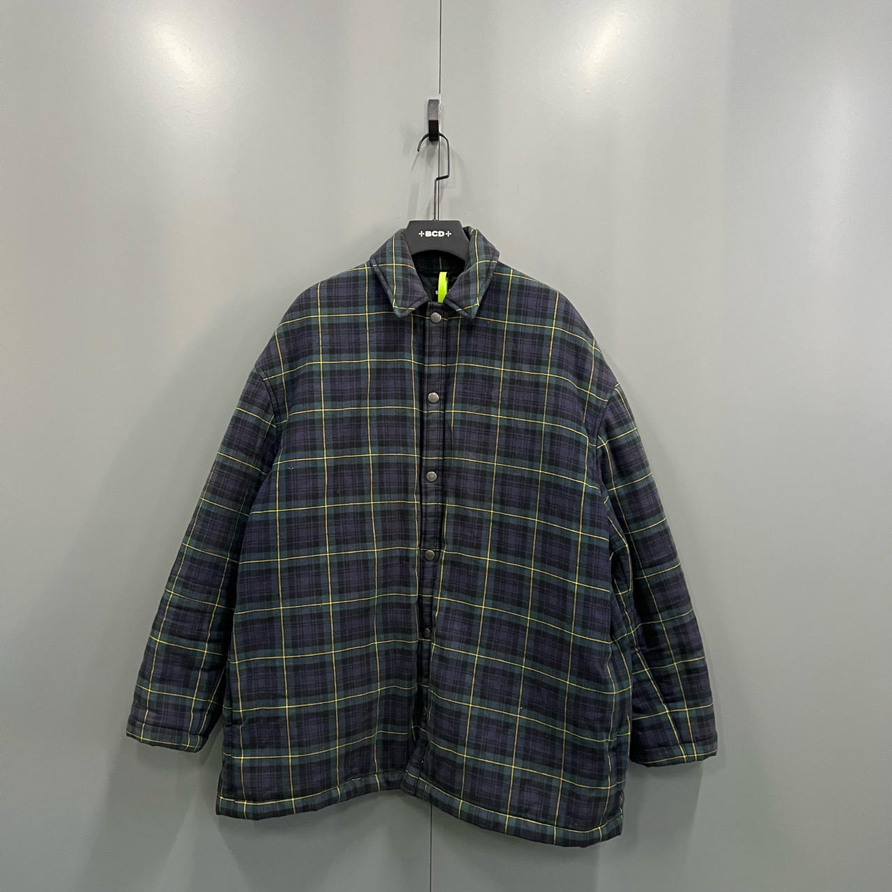 95新 Balenciaga/巴黎世家 (ll) 巴黎世家格纹字母刺绣logo夹克48