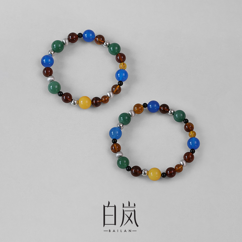 【8月上新】白岚多宝蜜蜡手串玛瑙新款手链女小众轻奢饰品SL3999