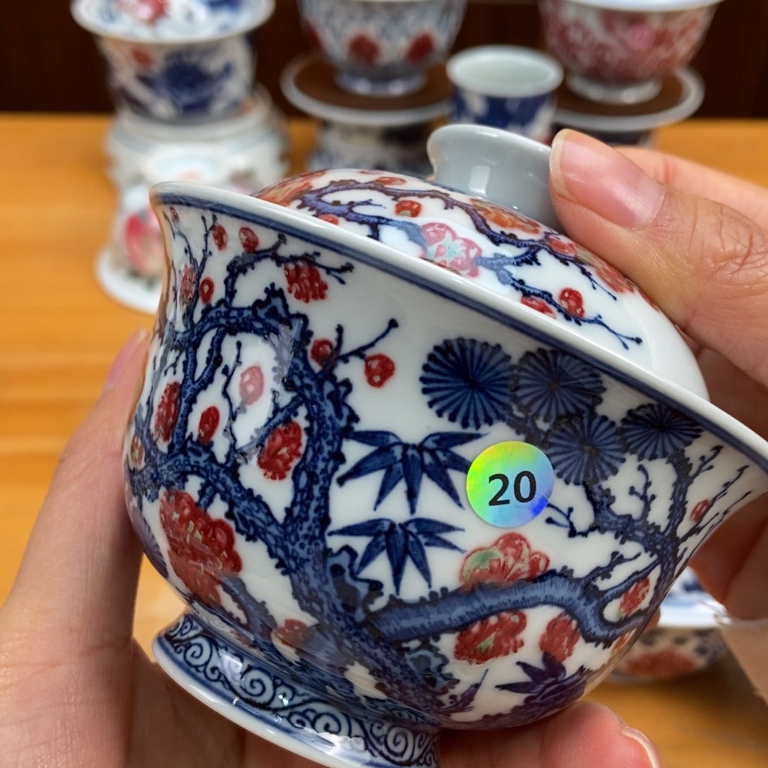 手绘现代茶具非古董