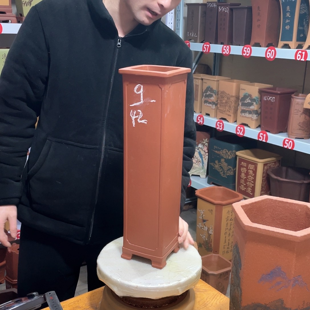 紫砂天心紫砂手工花盆