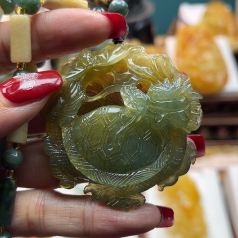 岫玉挂件未镶嵌挂件