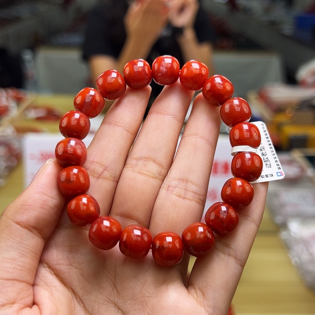南红玛瑙多样性发一，卡11mm未镶嵌
