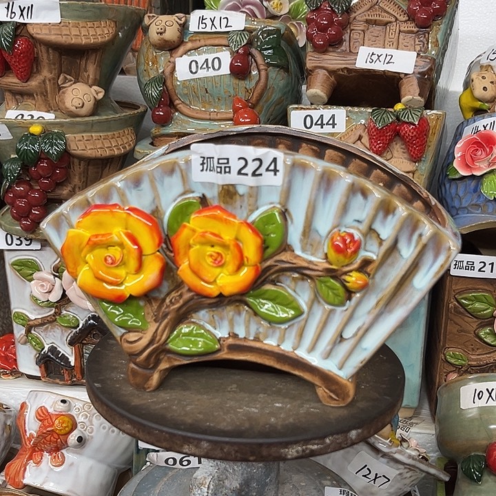 紫砂花盆粗陶材质多肉花盆