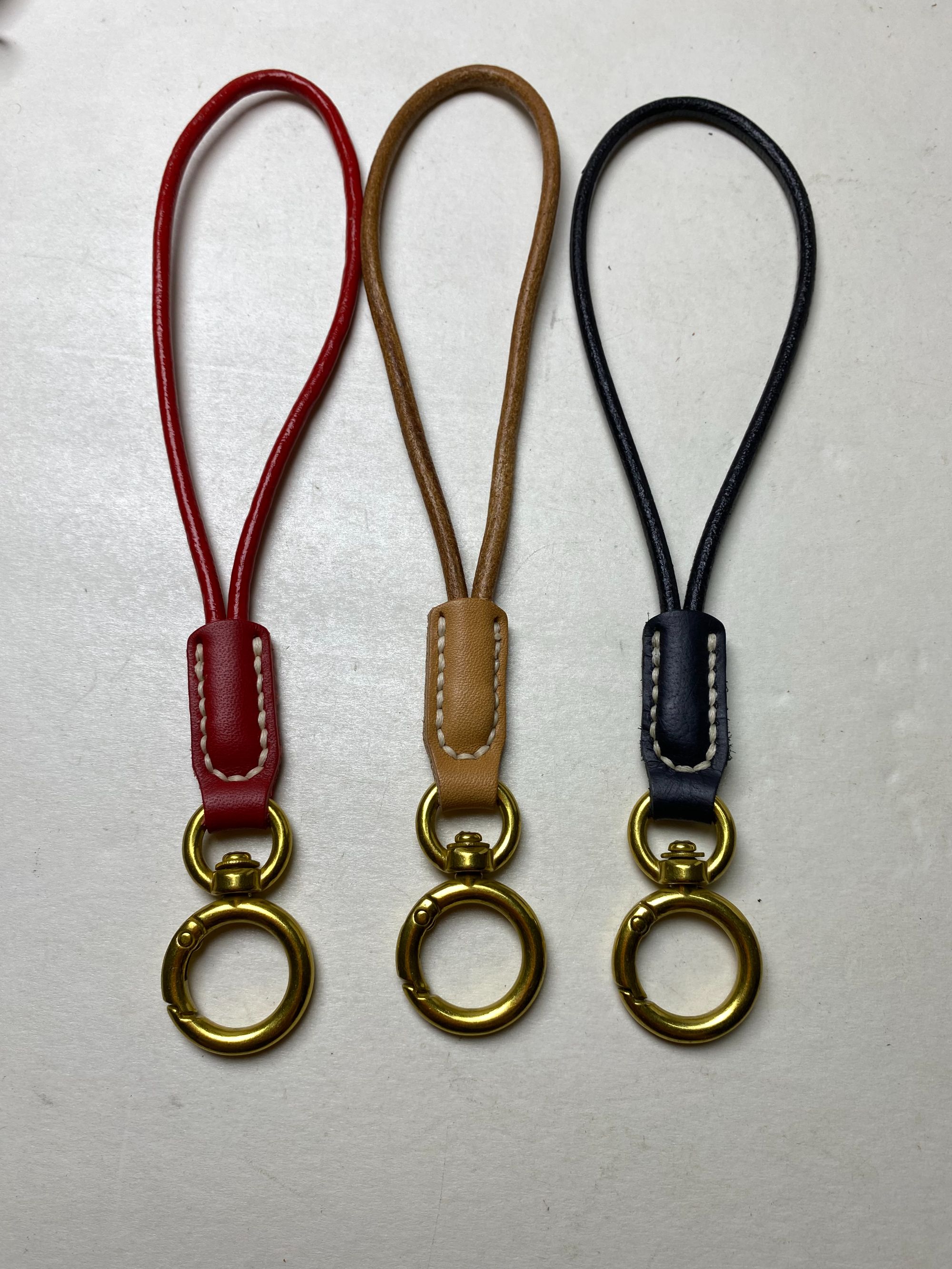 【手工腕绳】全手工头层牛皮钥匙挂绳手腕挂绳