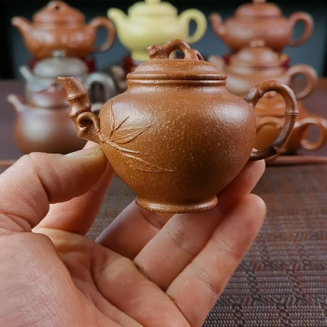 紫砂茶壶降坡竹报春110CC