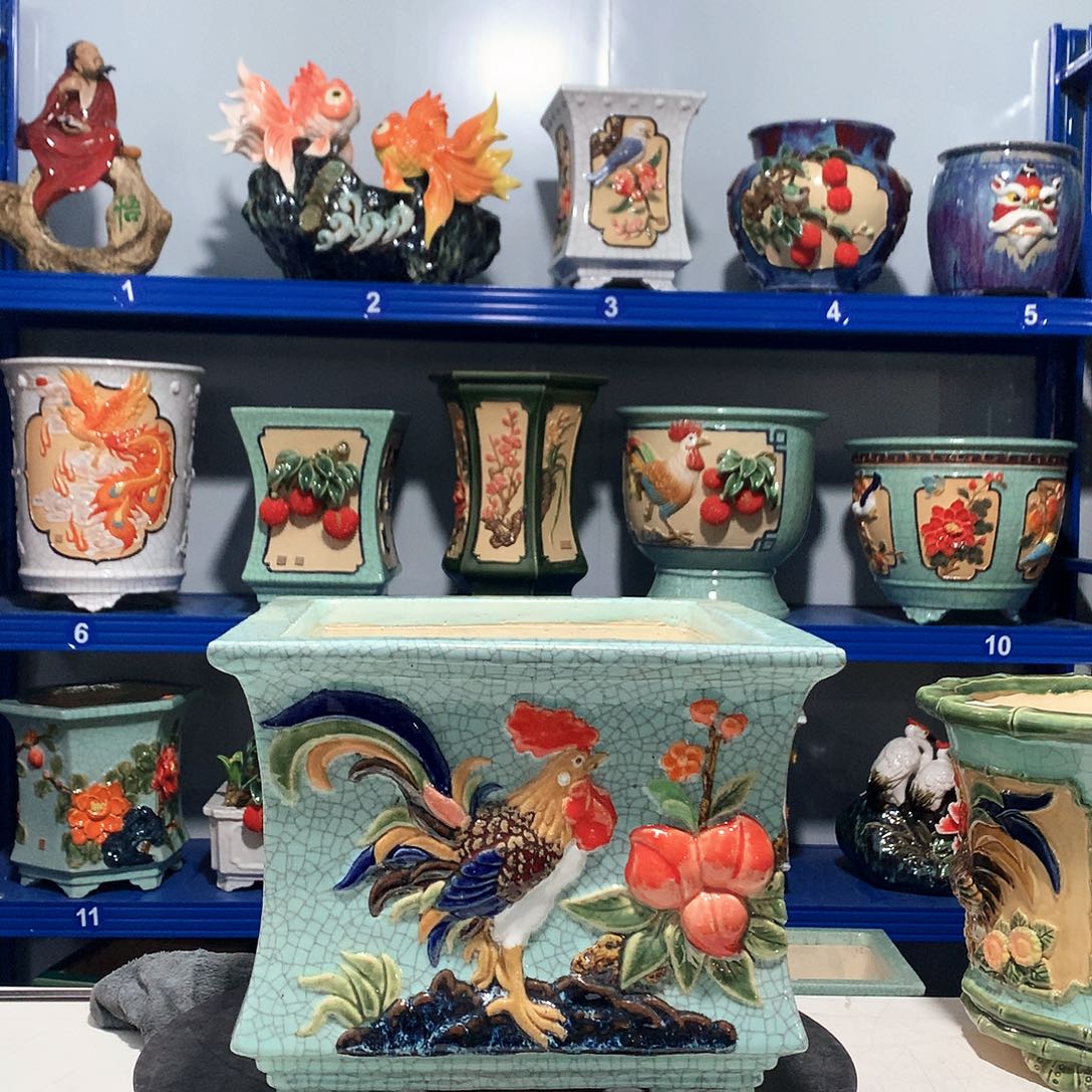 一***8高温粗陶石湾花盆