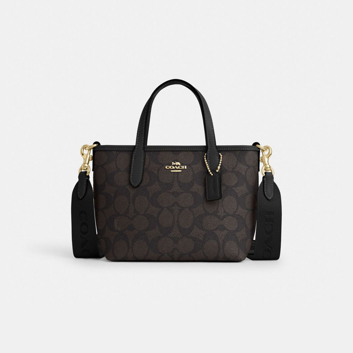 COACH｜【全国联保】蔻驰 CITY 15系列经典标志提花迷你单肩斜挎