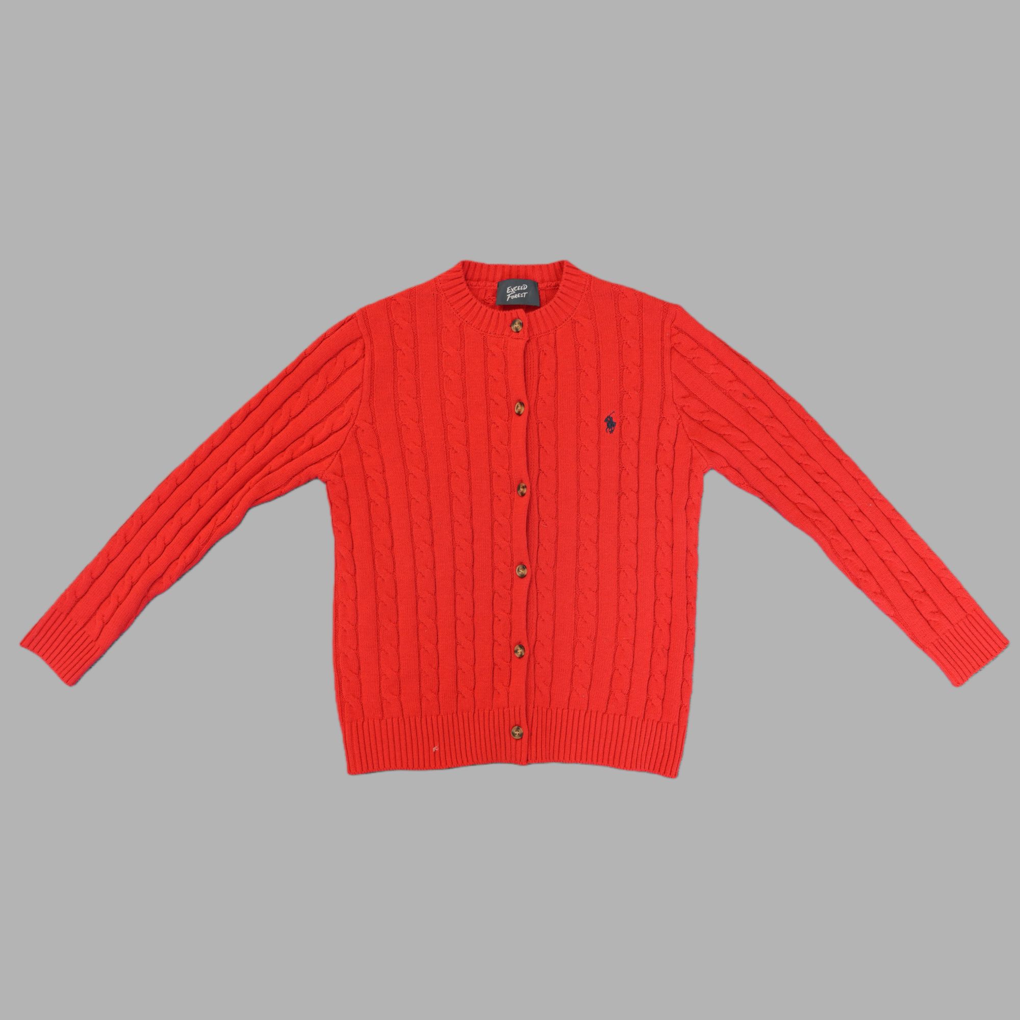 【经典永恒】男女同款25年早秋修身版型绞花编结针织开襟衫