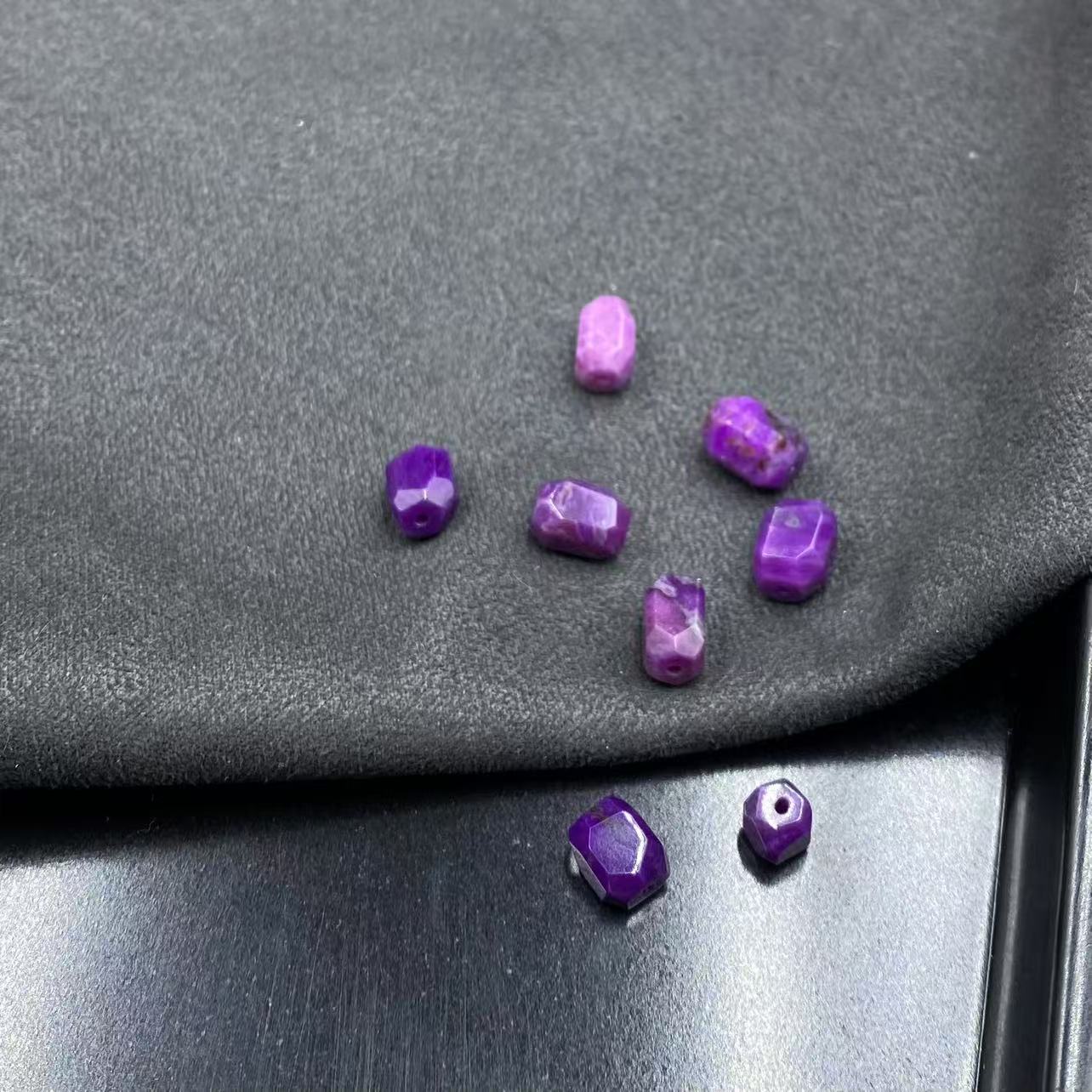 【缪老师严选】YY4016 丝绒紫 小舒裸石吊坠