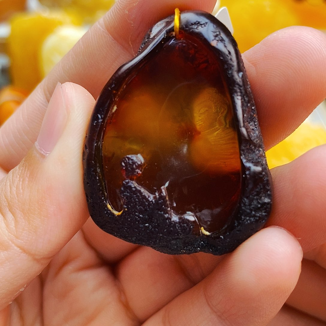 蜜蜡颈饰未镶嵌天然保真假一赔十105