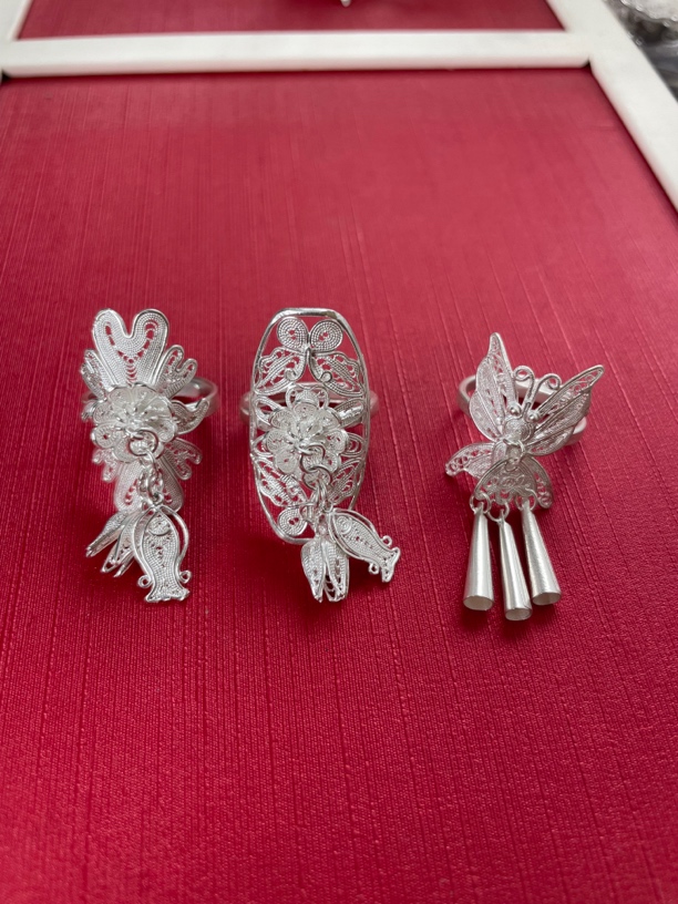 贵州非遗纯手工新中式民族风时尚潮流复古苗族精美古典银饰