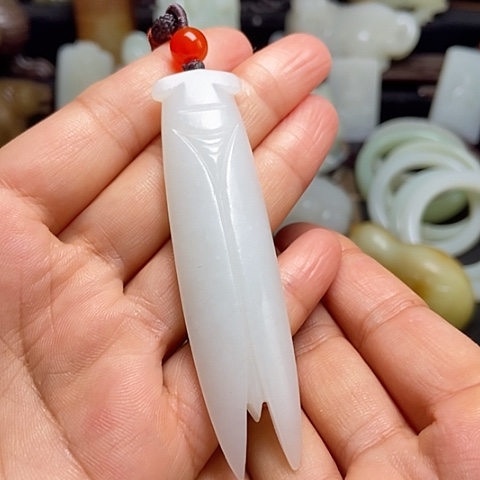 和田玉未镶嵌吊坠(不含链)