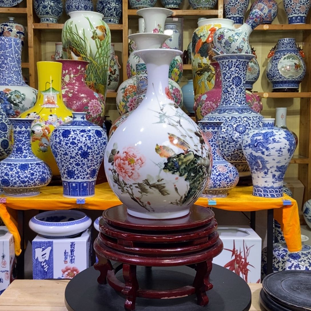 瓶景德镇陶瓷花瓶摆件