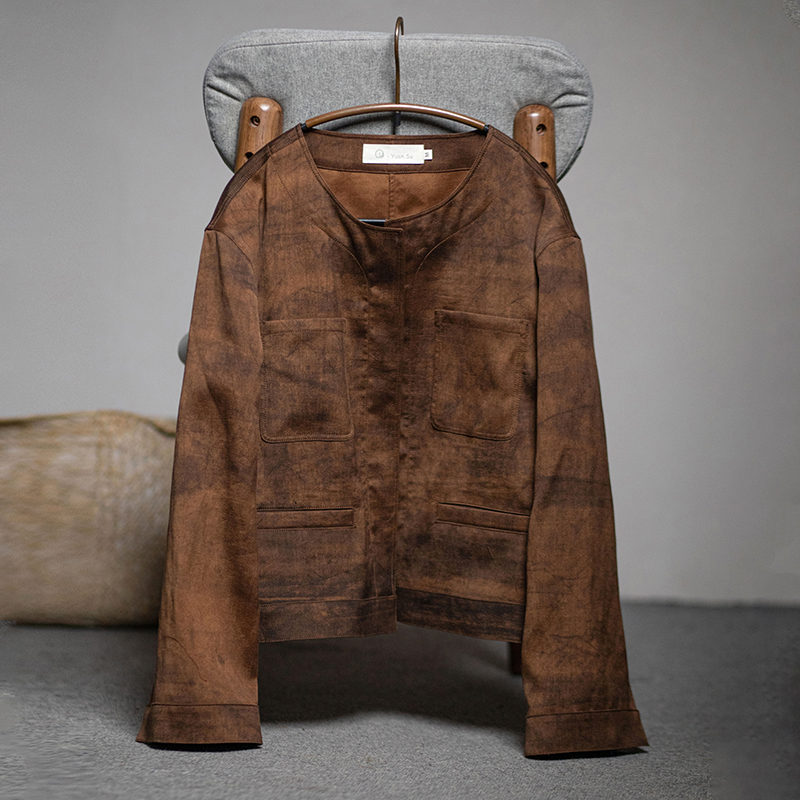 youyuansu/幽元素原创女装长袖休闲复古宽松圆领上衣