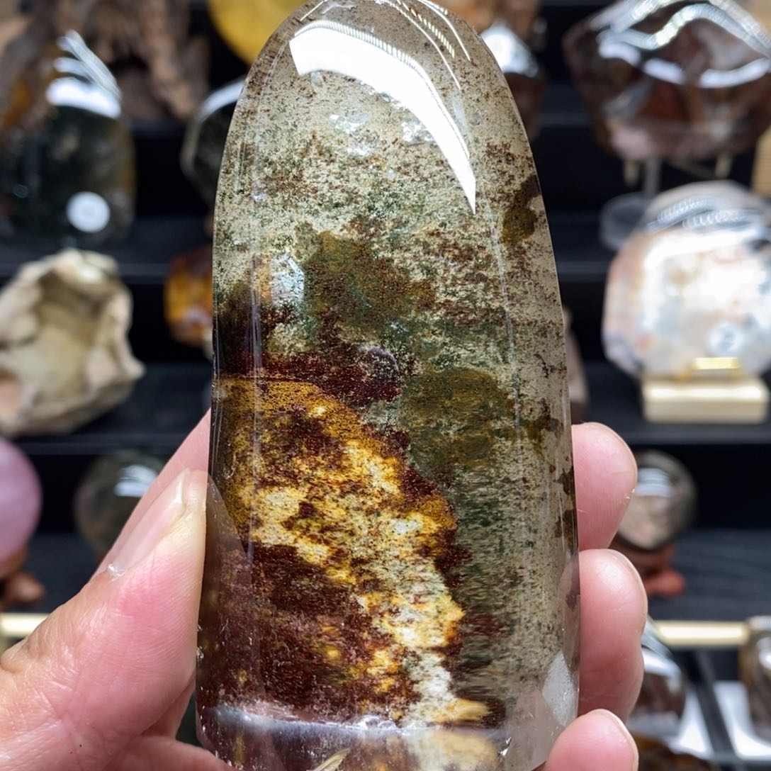 水晶原石摆件手把未镶嵌