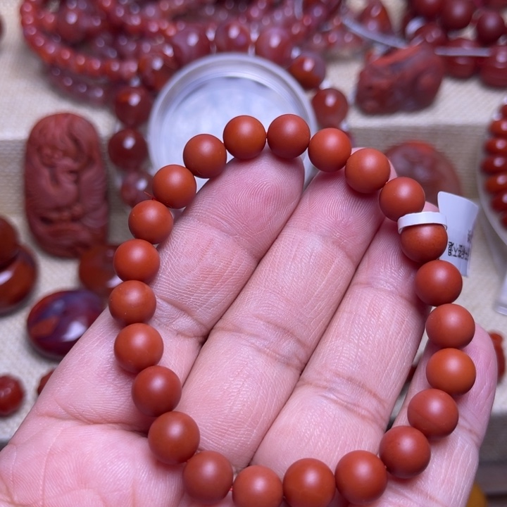 南红玛瑙未镶嵌手链8 M