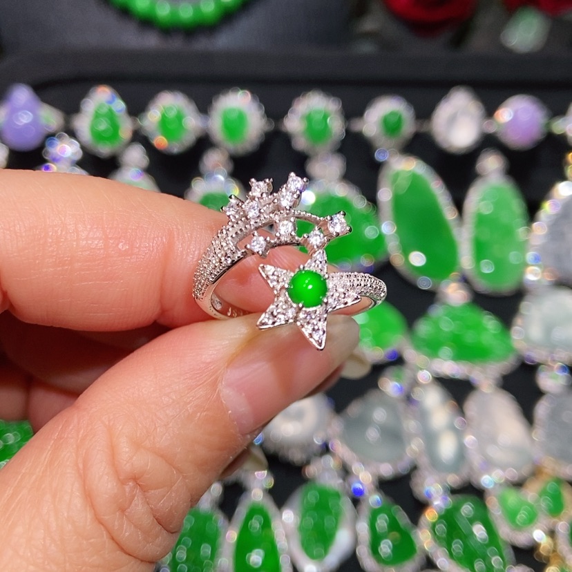 【闪购商品】翡翠戒指未镶嵌天然翡翠