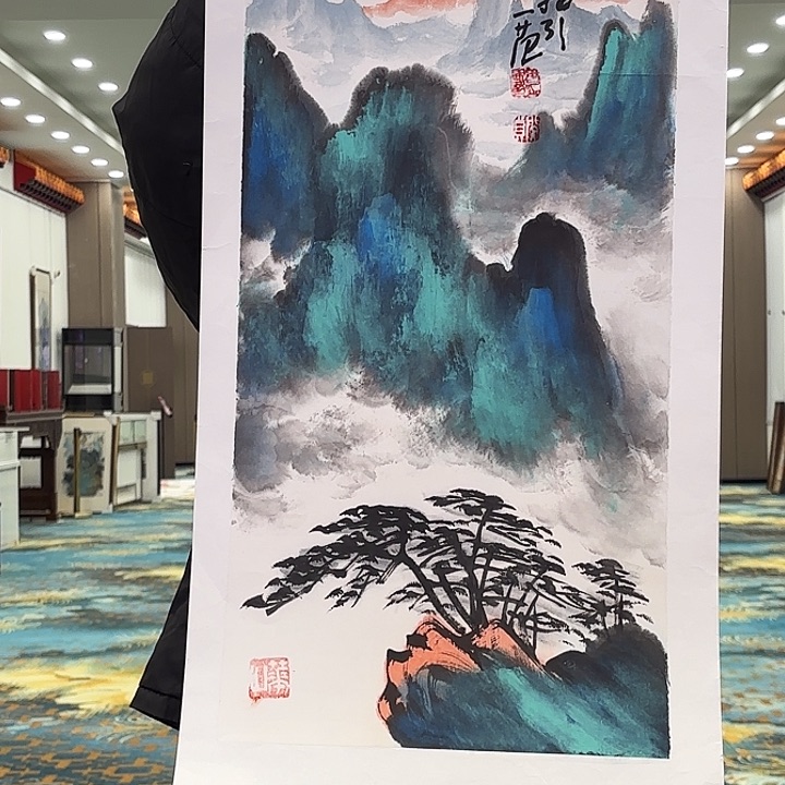 国画姜国华先生国际原作