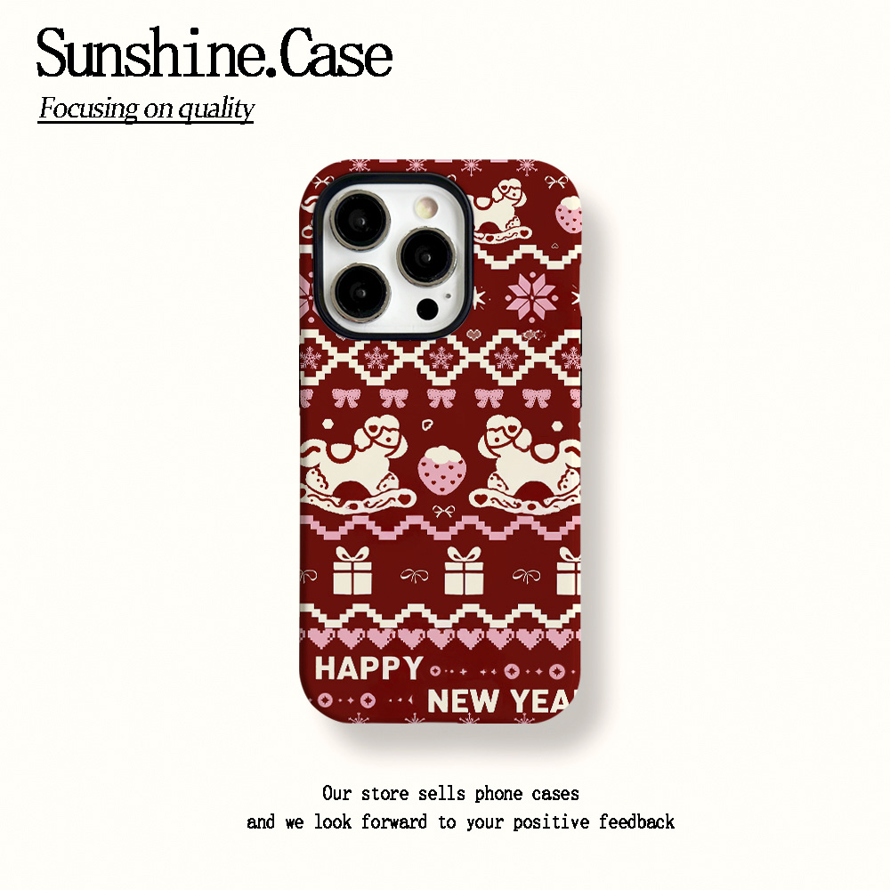 菲林二合一适用苹果华为vivo小米oppo手机壳快乐小马17PRO/16