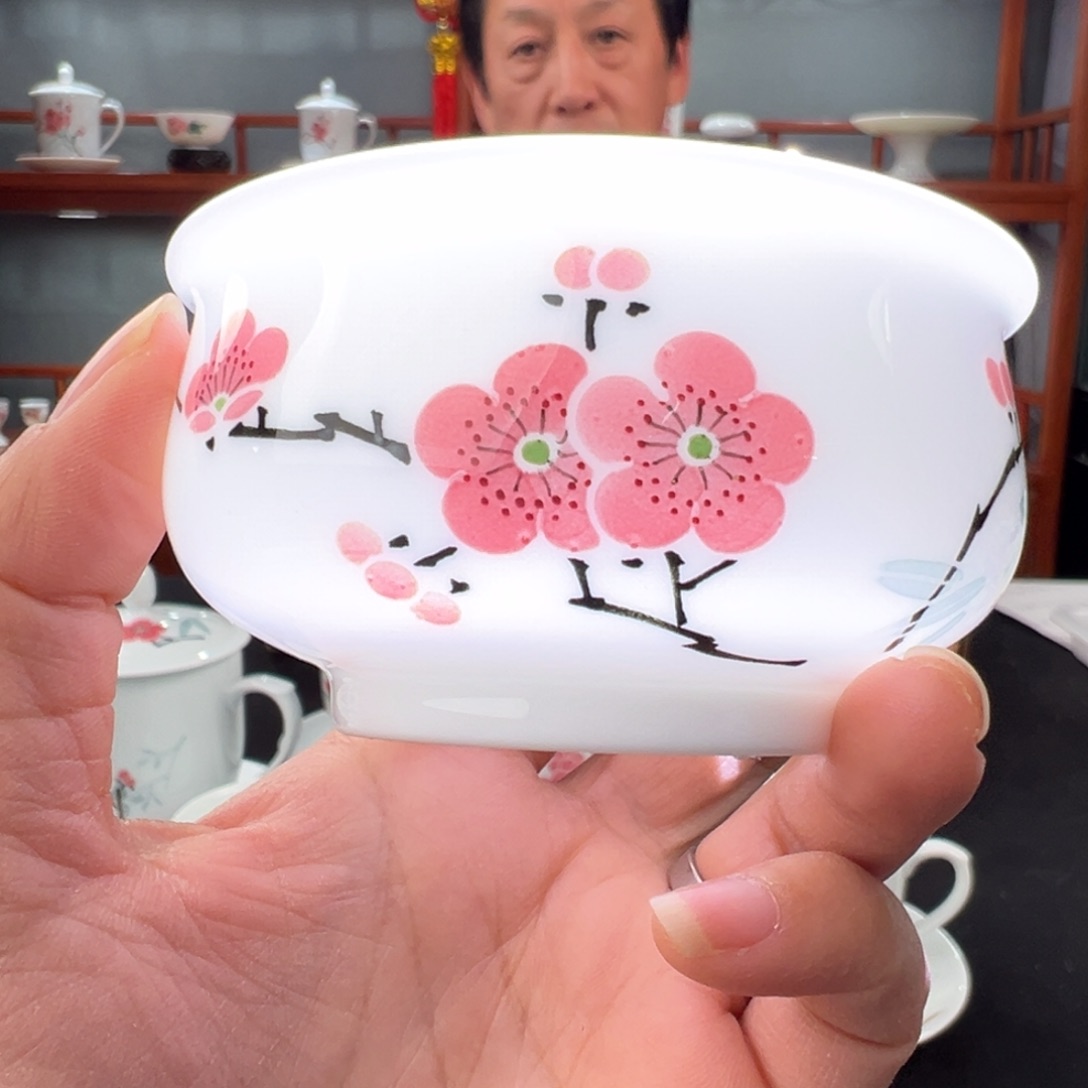 翠竹红梅炉式主人杯