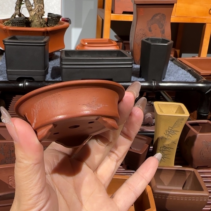 哟***嚯花盆紫砂半手工制作