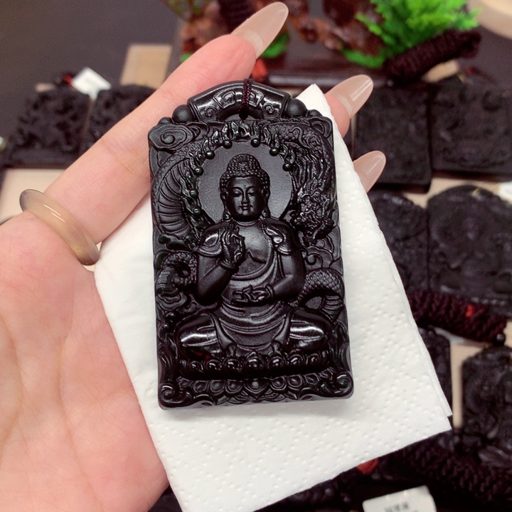 潇*天然a货钢琴黑挂件