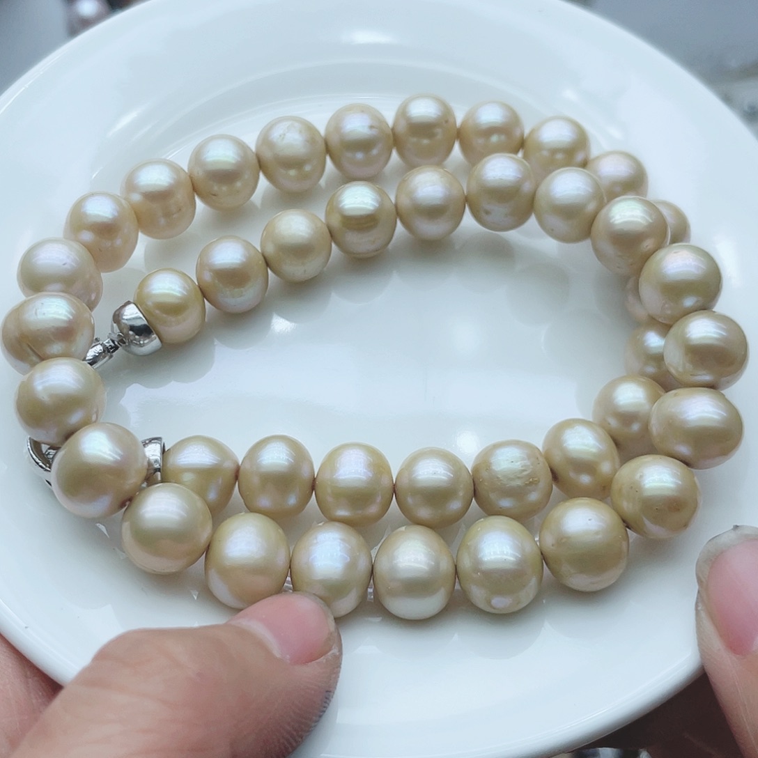 淡水珍珠颈饰钛钢