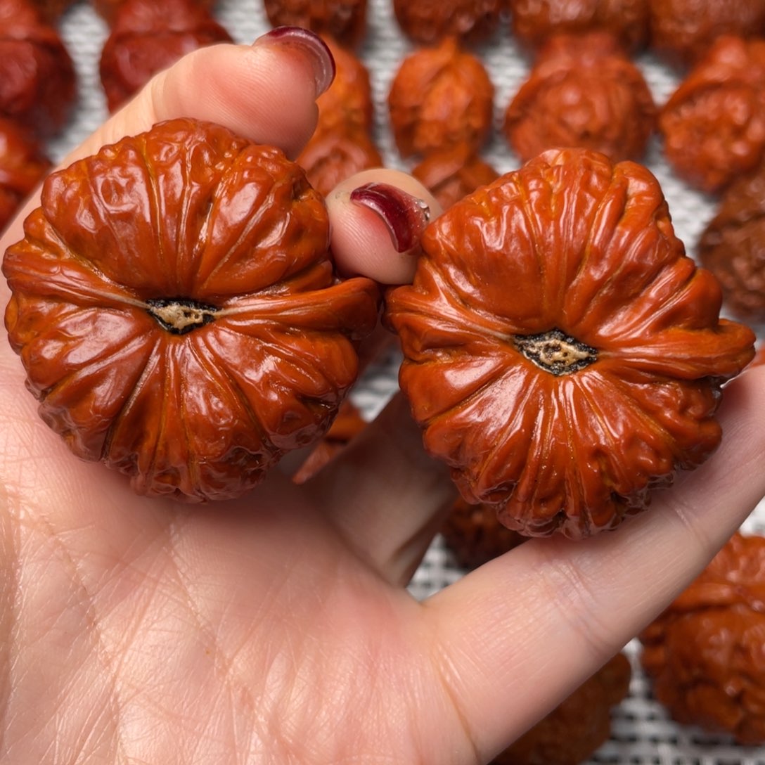 桃核吊坠ㅤ****ㅤ文玩核桃 手把件 南瓜墩 43