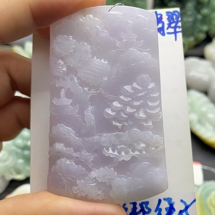 颈饰未镶嵌翡翠天然翡翠