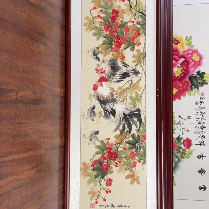 国画带框尺寸48*163厘米