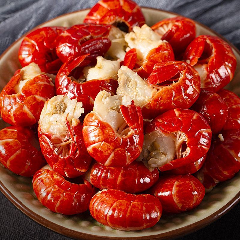 新鲜去头大号龙虾尾70-110颗/包 2025新虾带头黄头肉 400g/包*5包