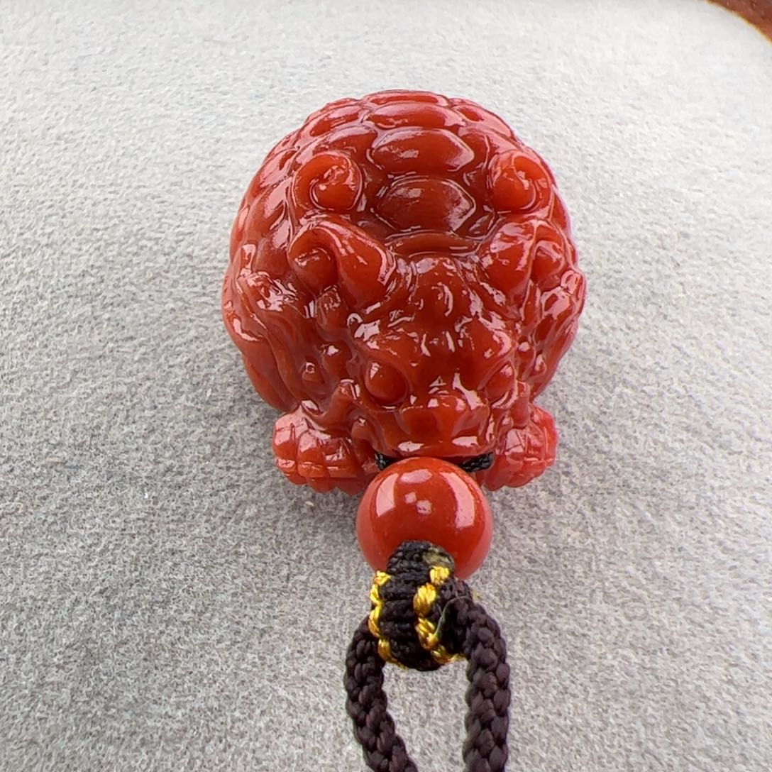 南红玛瑙（32*24*21龙龟吊坠）未镶嵌