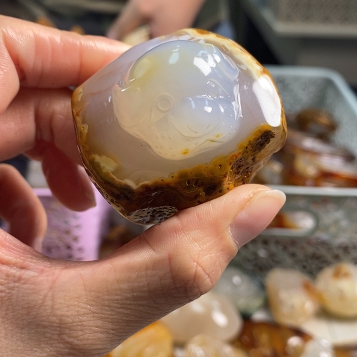 玛瑙/玉髓吊坠(不含链)未镶嵌